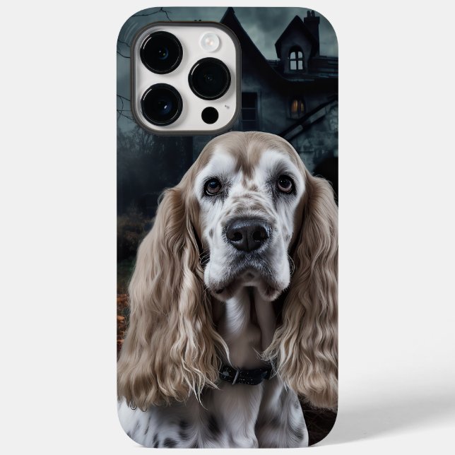Cocker Spaniel Halloween Scary Case-Mate iPhone Case (Back)