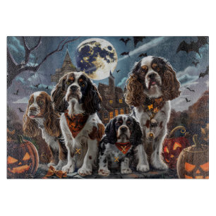 Cocker Spaniel Halloween Spooky Cutting Board
