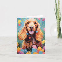 Cocker Spaniel Happy Easter