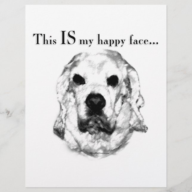 Cocker Spaniel Happy Face (Front)