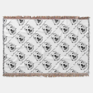 Cocker Spaniel Happy Face Throw Blanket