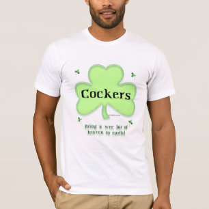 Cocker Spaniel Heaven; St. Patrick's day Cocker T-Shirt