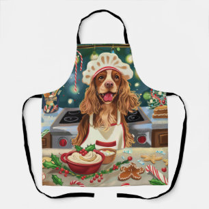 Cocker Spaniel Holiday Baking: Festive Christmas Apron