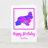 Cocker Spaniel Hot Pink Dog Funny Birthday