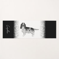 Cocker Spaniel In Black And White & Custom Text