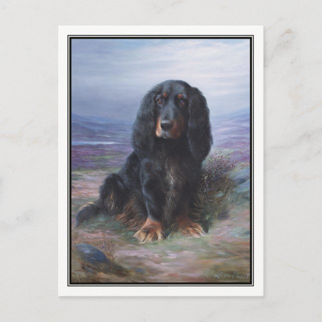Cocker Spaniel in Highlands by Lilian Cheviot Postcard (Front)