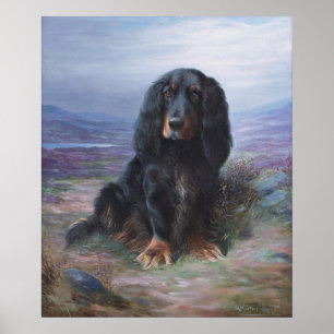 Cocker Spaniel in Highlands by Lilian Cheviot Poster