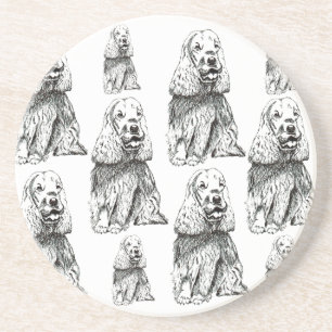 COCKER SPANIEL INGLÉS. PATTERN COASTER