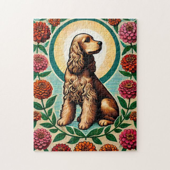 Cocker Spaniel                                     Jigsaw Puzzle (Vertical)