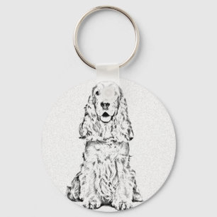 Cocker spaniel key ring