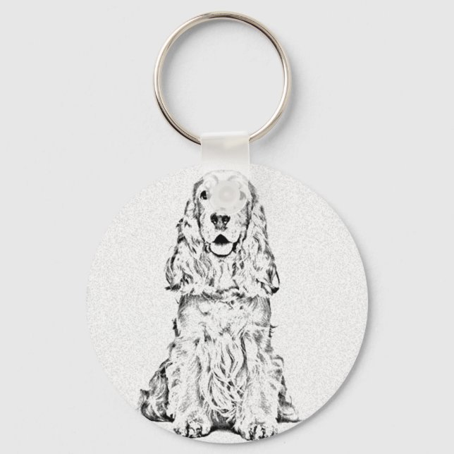 Cocker spaniel key ring (Front)