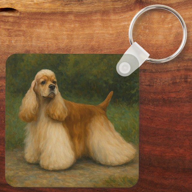 Cocker Spaniel Key Ring (Back)