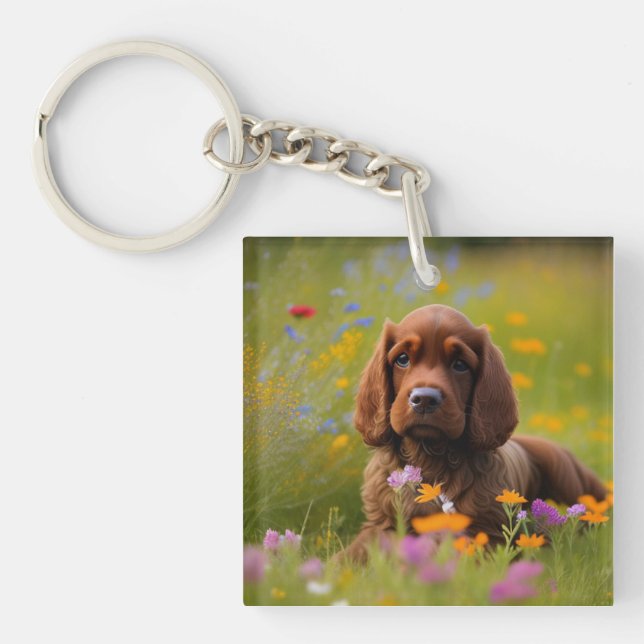 Cocker Spaniel Key Ring (Front)