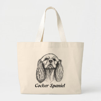 Cocker Spaniel Large Tote Bag