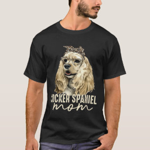 Cocker Spaniel Leopard Print Bandana Dog T-Shirt