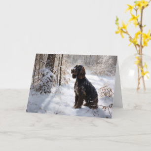 Cocker Spaniel Let It Snow Christmas Card