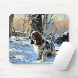 Cocker Spaniel Let It Snow Christmas Mouse Mat