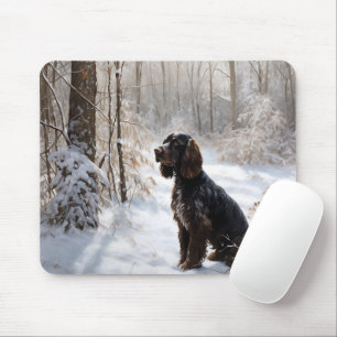 Cocker Spaniel Let It Snow Christmas Mouse Mat