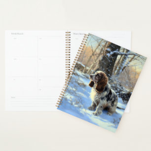 Cocker Spaniel Let It Snow Christmas  Planner