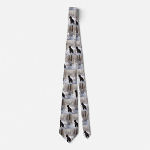 Cocker Spaniel Let It Snow Christmas Tie