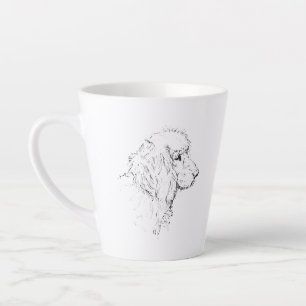 Cocker Spaniel – Line Art Sketch Dog Coffee Mug