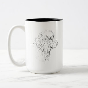 Cocker Spaniel – Line Art Sketch Dog Coffee Mug