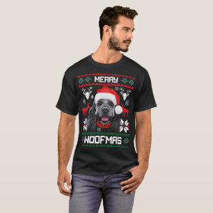 Cocker Spaniel Merry Woofmas Christmas T-Shirt