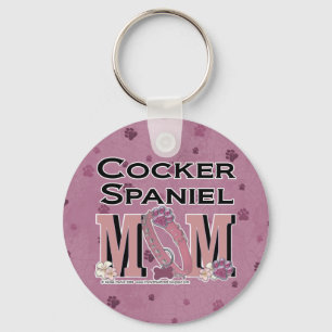 Cocker Spaniel MOM Key Ring