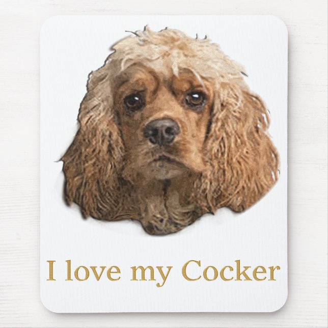 Cocker spaniel  mouse pad (Front)