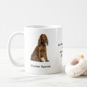 Cocker Spaniel Mug - With two images and a motif