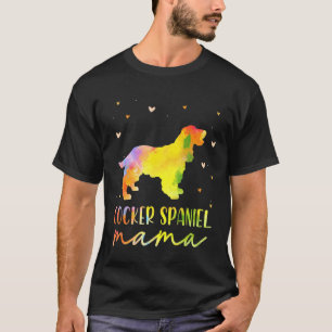 Cocker Spaniel Mum Colourful Cocker Spaniel Dog Mu T-Shirt