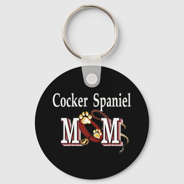 cocker spaniel mum Keychain (Front)
