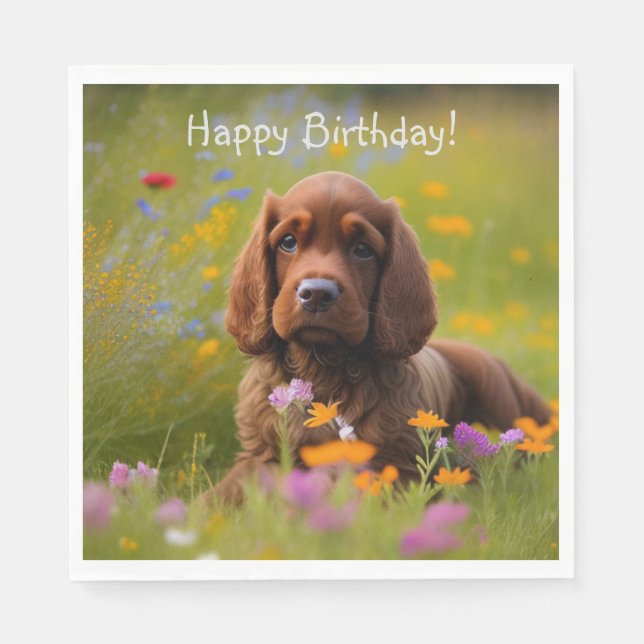 Cocker Spaniel  Napkin (Front)