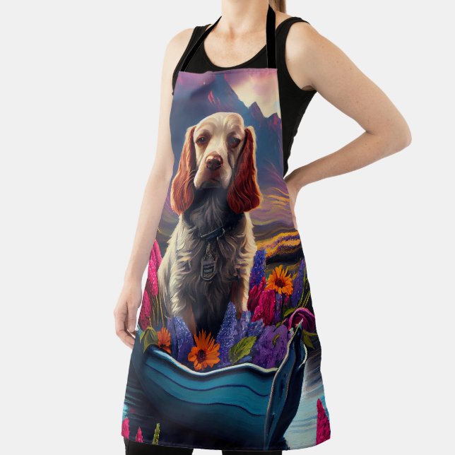 Cocker Spaniel on a Paddle: A Scenic Adventure Apron (Insitu)