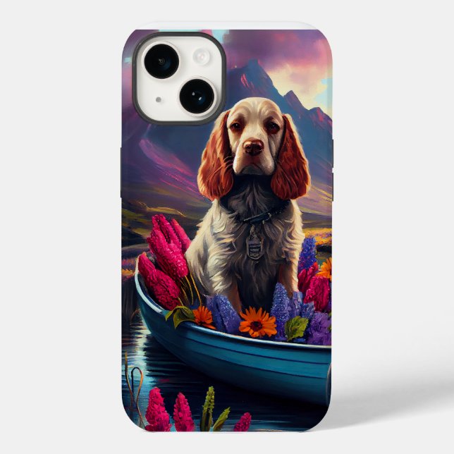 Cocker Spaniel on a Paddle: A Scenic Adventure Case-Mate iPhone Case (Back)