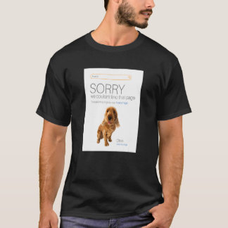 Cocker Spaniel Online Shop Ecommerce Seller 404 Do T-Shirt