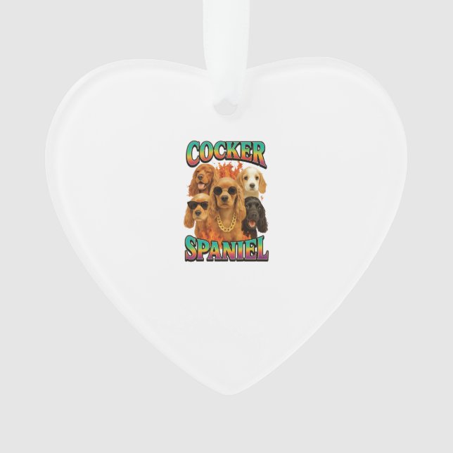 Cocker Spaniel  Ornament (Front)