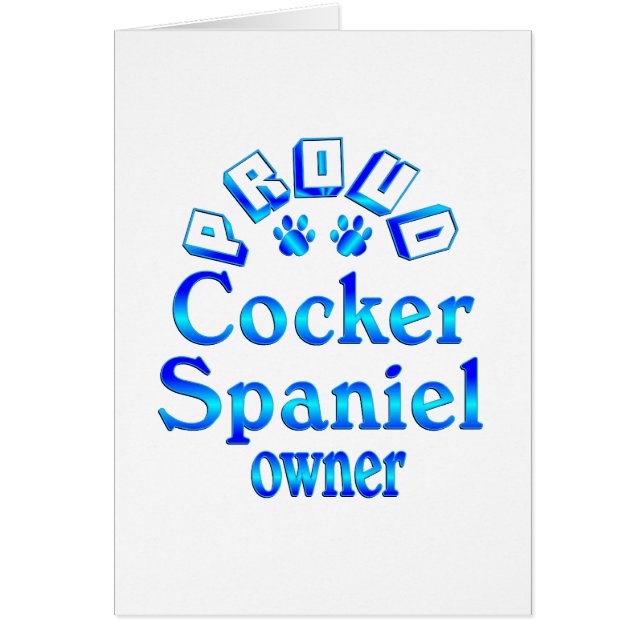 Cocker Spaniel Owner (Front)