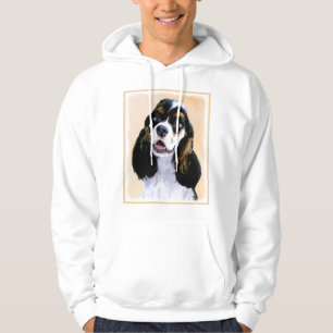 Cocker Spaniel (Parti) Painting - Original Dog Art Hoodie