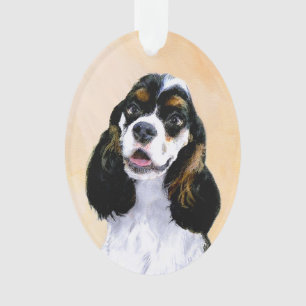 Cocker Spaniel (Parti) Painting - Original Dog Art Ornament