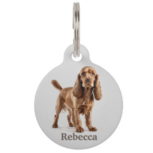 Cocker Spaniel Personalise Pet Tag