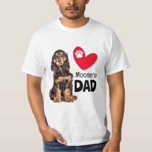 Cocker Spaniel Personalised Dad T-Shirt