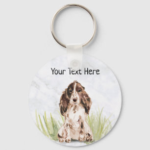 Cocker Spaniel Personalized Keyring