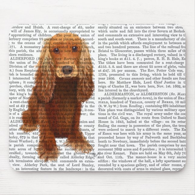 Cocker Spaniel Plain Mouse Mat (Front)