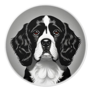 Cocker Spaniel Portrait Ceramic Knob