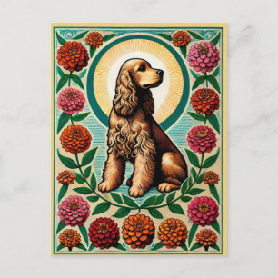 Cocker Spaniel                                     Postcard