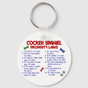 COCKER SPANIEL Property Laws 2 Key Ring