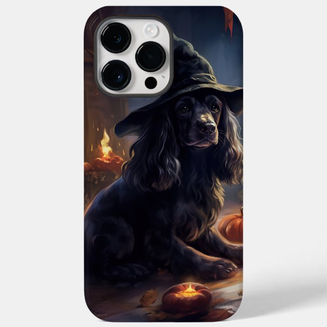Cocker Spaniel Pumpkins Halloween Scary Case-Mate iPhone Case (Back)