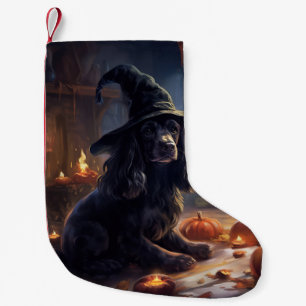 Cocker Spaniel Pumpkins Halloween Scary Small Christmas Stocking