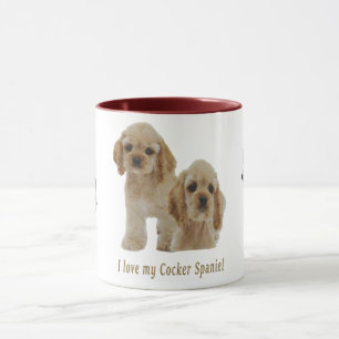 Cocker spaniel puppies Two-Tone coffee mug